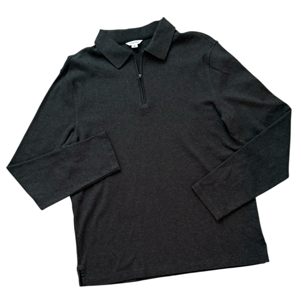 Calvin Klein Gray V-Neck Sweater